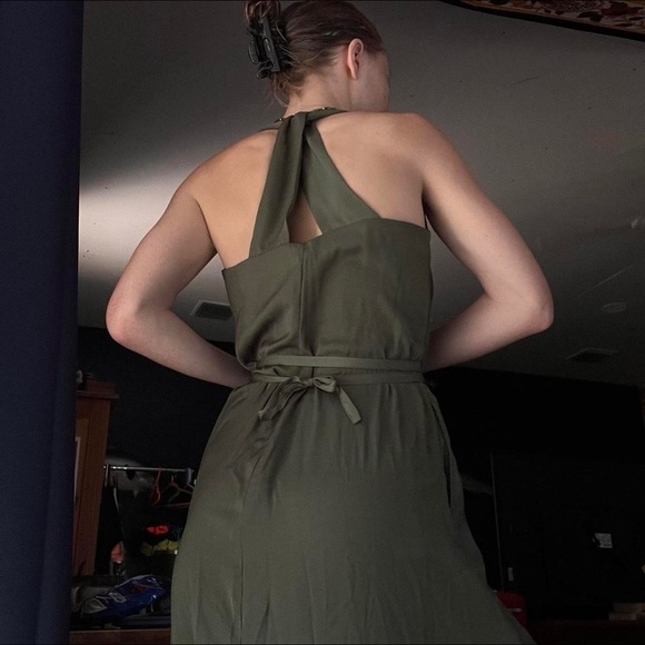 BANANA REPUBLIC Olive Midi Dress - Picture 5 of 5